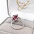 Ruby Red 5.9ct Red Ruby Ring With Earth Mined Diamonds in Solid 14k White Gold Size 6.75 For Sale - Image 8 of 10