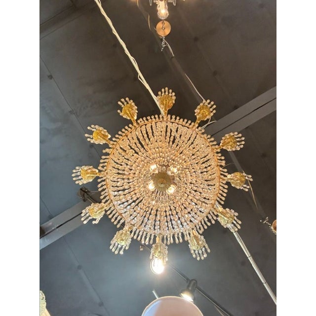 Fine 19th C. French Empire Bronze and Crystal Chandelier For Sale - Image 9 of 9