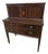 Vintage Inlaid Wood Secretary Desk With Fold-Out Panel For Sale