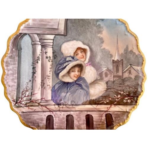 Porcelain Plates from Limoges, Set of 2 For Sale - Image 3 of 13