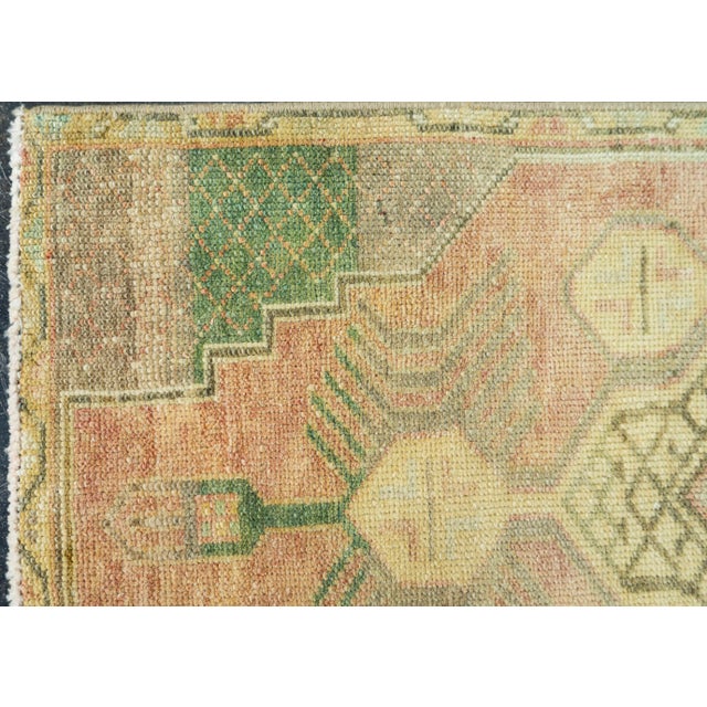 Turkish Turkish Mini Rug Oriental Hand Knotted Vintage Rug 1'6" x 2'11" #20763 For Sale - Image 3 of 8