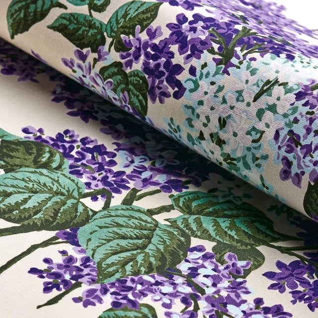 Schumacher Sample - Schumacher x Johnson Hartig Proust's Lilacs Fabric in Purple For Sale - Image 4 of 5