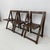 Brown Vintage Wooden Folding Chairs by Aldo Jacober for Alberto Bazzani, 1960s, Set of 3 For Sale - Image 8 of 18