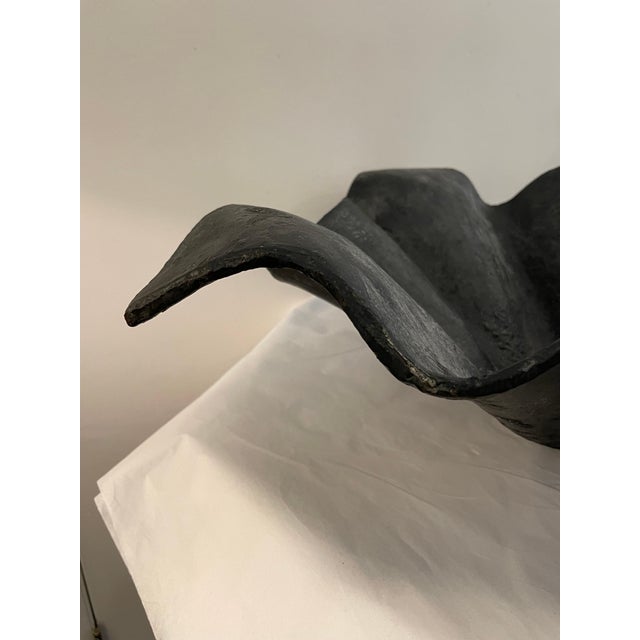 Handkerchief Design Iron Bowl in the Style of Willy Guhl For Sale - Image 14 of 16