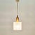 1960s Mid-Century Scandinavian Crystal Glass and Brass Pendant Light by Carl Fagerlund for Orrefors, Sweden, 1960s For Sale - Image 5 of 9