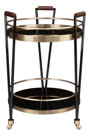 Crossroads Bar Cart by Porus Studio