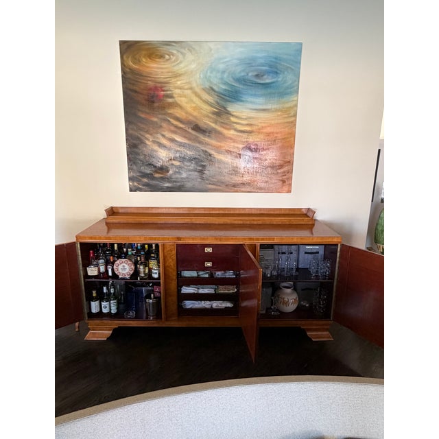Wood Large 1920s Walnut Buffet For Sale - Image 7 of 12