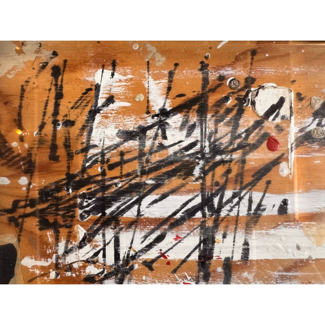 Wood Assemblage on Layered Plywood, Mixed Media Painting by J. Rogers 2010 For Sale - Image 7 of 13