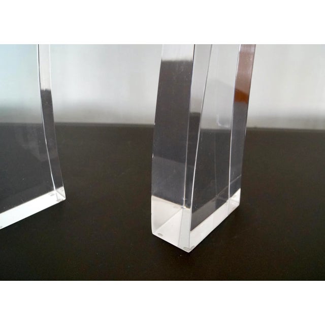 1960’s Mid-Century Modern Lucite Sculptures - Set of Three For Sale - Image 12 of 13