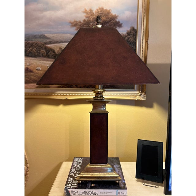 Cotswold Collection - Table Lamp by Maitland-Smith Lighting With Embossed Shade For Sale - Image 12 of 12