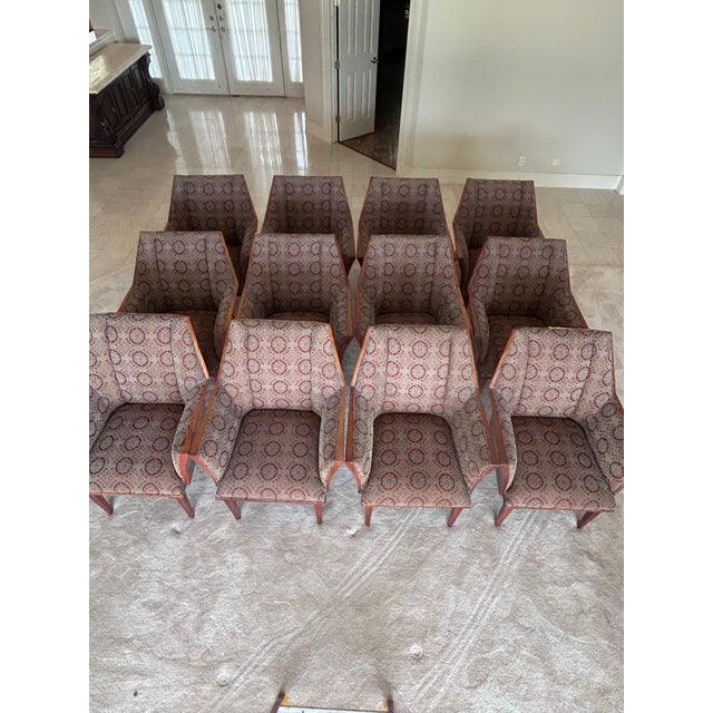 1990s Set of 12 Upholstered Dining Chairs by Enrique Garcel For Sale - Image 9 of 9