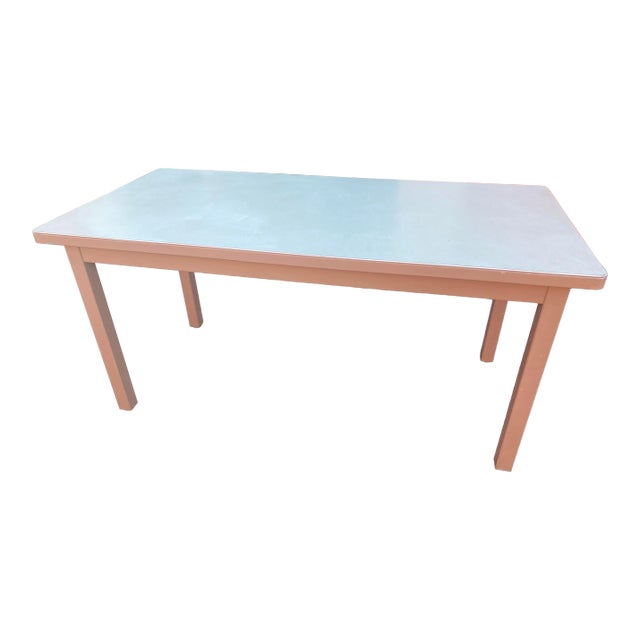 Vintage Mid Century Modern Holga Metal Table Desk For Sale