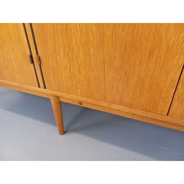 Vintage Tan Oak Wardrobe, 1960s For Sale - Image 17 of 18