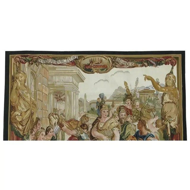 19th Century Vintage Tapestry Depicting Royalty For Sale - Image 5 of 9