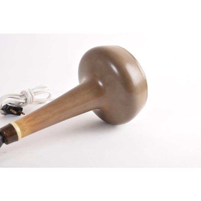 Mid-Century Modern Danish Table Lamp with Lampshade from Le Klint, 1960s For Sale - Image 6 of 13