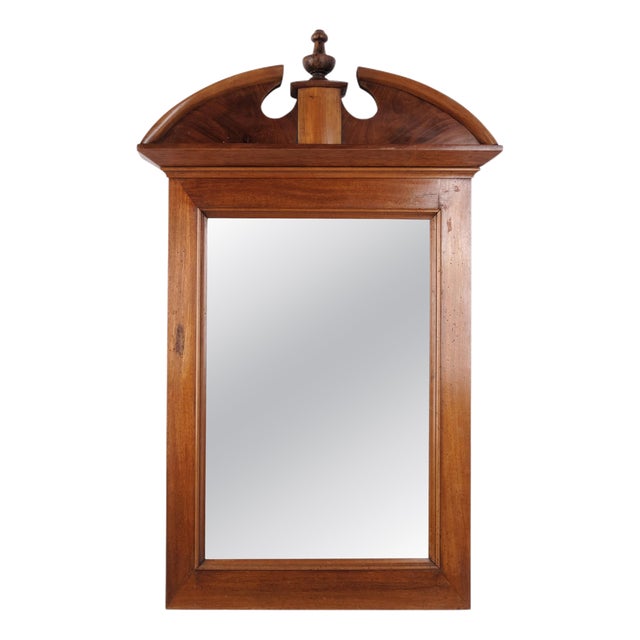 Antique Mahogany Wall Mirror, 1910 For Sale