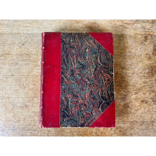 Antique Victorian Illustrated Leather Spine Art Book Florence Tuscany Grand Tour For Sale - Image 9 of 10