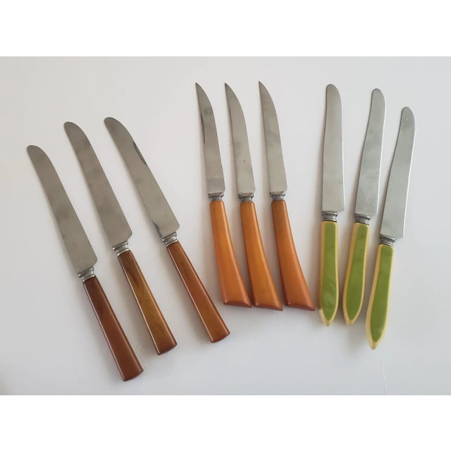 Mid-Century Modern Bakelite Flatware Table Service - Set of 15 For Sale - Image 3 of 6