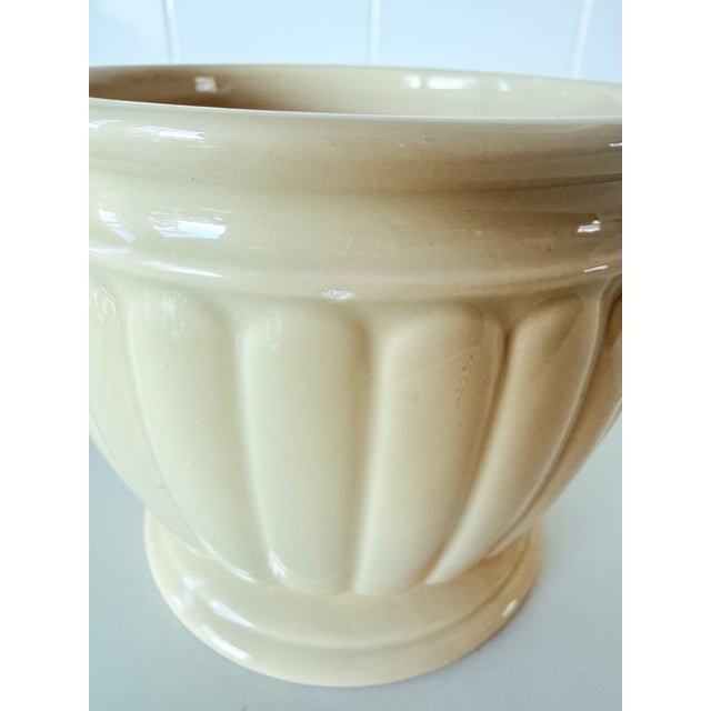 Mid 20th Century Vintage Napco Ceramic Football Motif Planter For Sale - Image 5 of 8