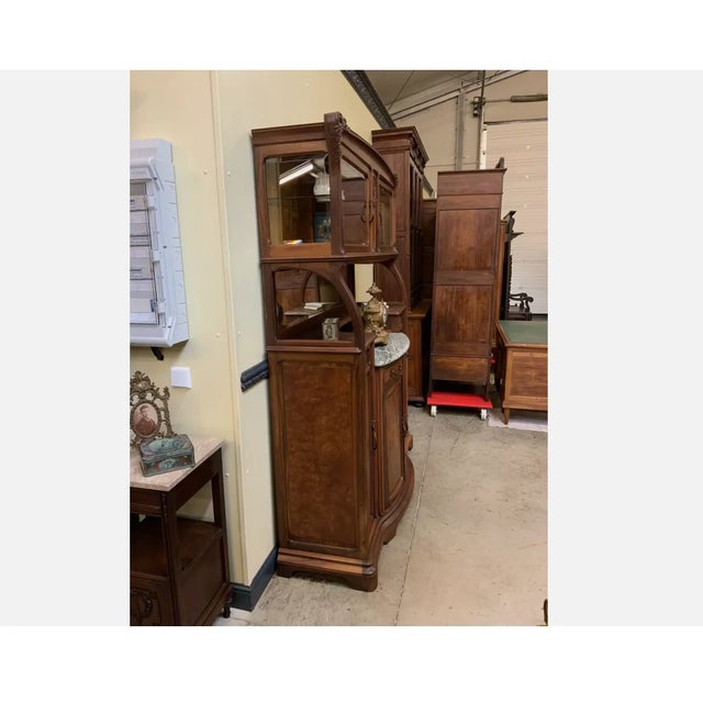 Wood Art Neavou Antique Buffet, 1890s For Sale - Image 7 of 12