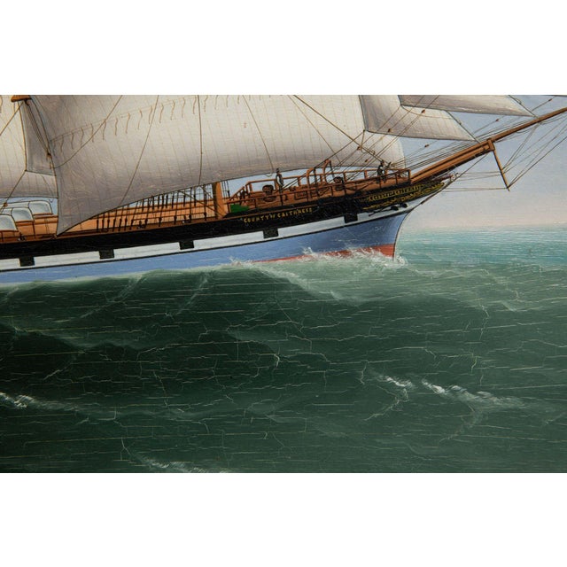 China Trade Painting of Ship “County of Caithness” by Lai Fong Ca. 1897 For Sale - Image 15 of 18
