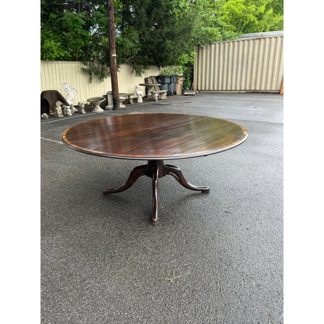 Custom 72" English Dining Table For Sale - Image 11 of 11
