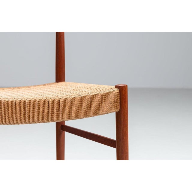 Danish Dining Chairs in Teak and Paper Cord, Denmark, 1960, Set of 4 For Sale - Image 14 of 16