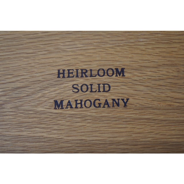 Link Taylor Solid Mahogany Bedroom Dresser W. Mirror For Sale - Image 12 of 12