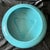 This light blue ceramic vessel is a vintage mid-century Royal Haeger console bowl, typically used as a succulent planter...