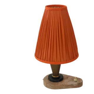 Art Deco Czechian Bedside Table Lamp For Sale