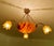 Metal Art Deco Pendant Light in Alabaster Marble and Bronze, 1930s For Sale - Image 7 of 18
