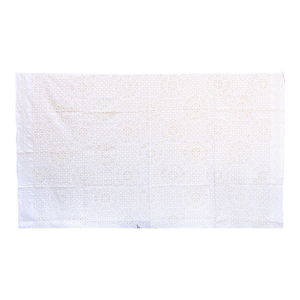 Starflower Artisan Cotton Cutwork Bedcover