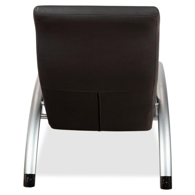 Black and Anthracite Upholstered Model 2600 Chaise Lounge by Rolf Benz For Sale - Image 10 of 13