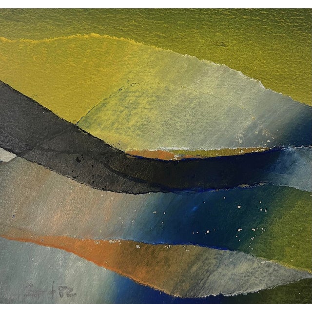 Jim Bird Landscape of the mind, 1982 Collage and pastel on paper signed in pencil, part of the "Landscapes of the mind"...