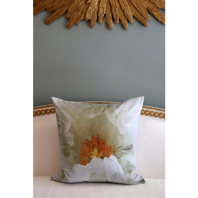 White Tree Peony Bloom in Rodin Museum Garden Paris Photo Pillow For Sale In Memphis - Image 6 of 13