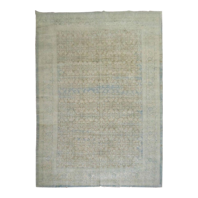 Early 20th Century Zabihi Collection Persian Tabriz Oversize Carpet - 10'3" x 17' For Sale