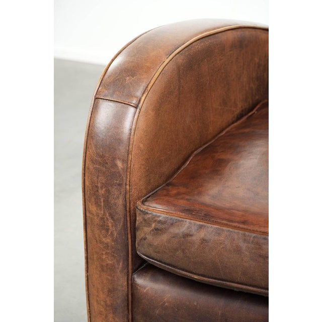 Club Chair in Sheepskin Leather For Sale - Image 10 of 15