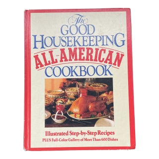 Vintage Good Housekeeping All-American Cookbook - Red Gold Hardcover - First Edition For Sale