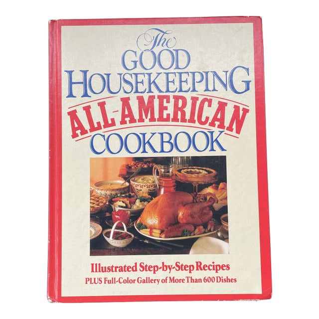 Vintage Good Housekeeping All-American Cookbook - Red Gold Hardcover - First Edition For Sale