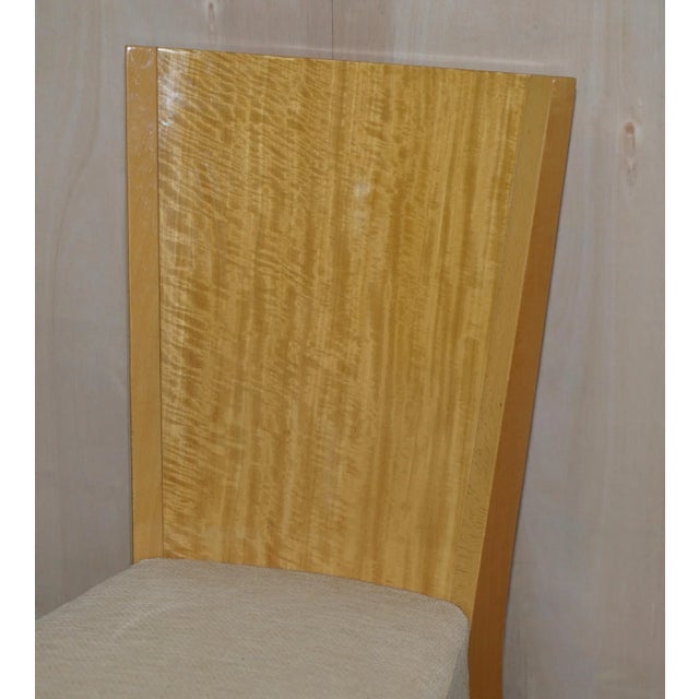 Large Burr Satinwood X10 Dining Chairs from Giorgio Collection, Set of 10 For Sale - Image 13 of 18