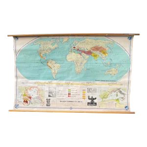 1960s Denoyer-Geppert Roll-Up World History Map of the Ancient Empires