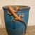 Camel Late 20th Century Artist Signed Pottery Lizard Vase For Sale - Image 8 of 9