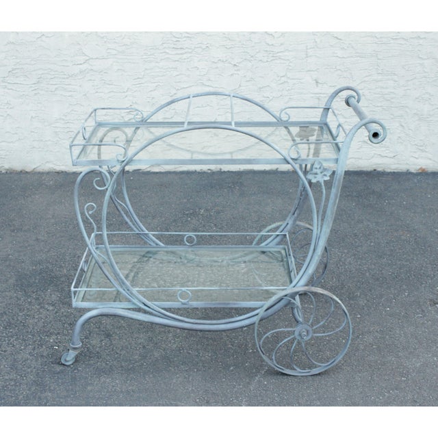 Salterini Vintage Wrought Iron 'Mt. Vernon' Garden Tea Cart Chairish