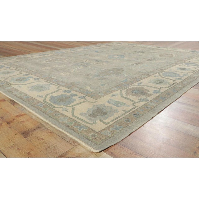 Modern Style Turkish Oushak Rug, 09'02 X 12'01 For Sale In Dallas - Image 6 of 9