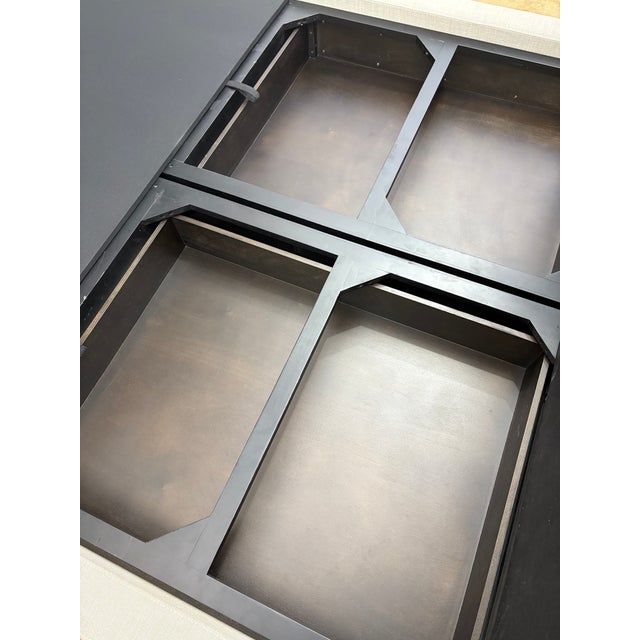 Rh Restoration Hardware Custom Special Order Modena Fabric Panel Storage Bed – Queen For Sale - Image 10 of 18