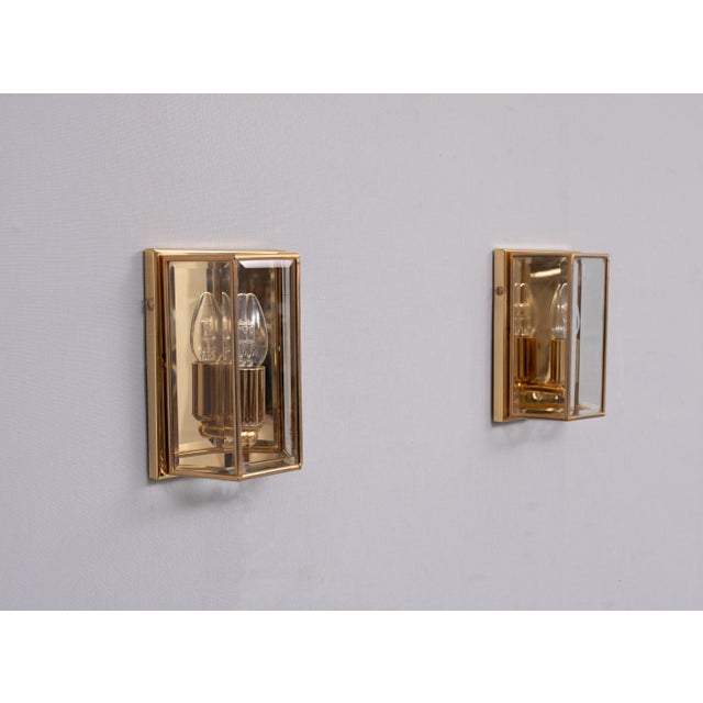 Hollywood Regency Hollywood Regency Brass Wall Lamps, 1970s, Set of 2 For Sale - Image 3 of 5