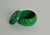 Emerald Green Malachite Glass Trinket Box, 1950s-1960s For Sale - Image 4 of 9