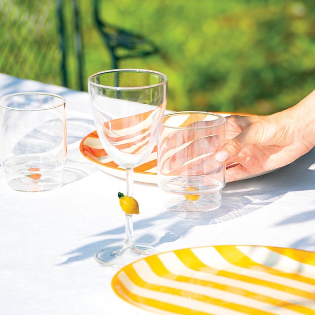 In the category of tableware with whimsical decorations, the Teca Frutta goblet represents a revolution. These...