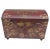 Wood Hand-Painted Dome Top Wood and Brass Decorative Chest For Sale - Image 7 of 11