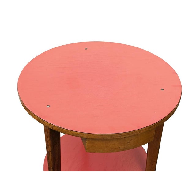 1950s Italian Plastic Laminate and Wood Side Table, 1960s For Sale - Image 5 of 10